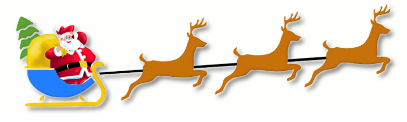 Santa claus reindeer